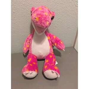 Build-A-Bear Pink Apatosaurus Dinosaur Plush Stuffed Animal 16" Retired BABW Toy